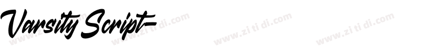 Varsity Script字体转换